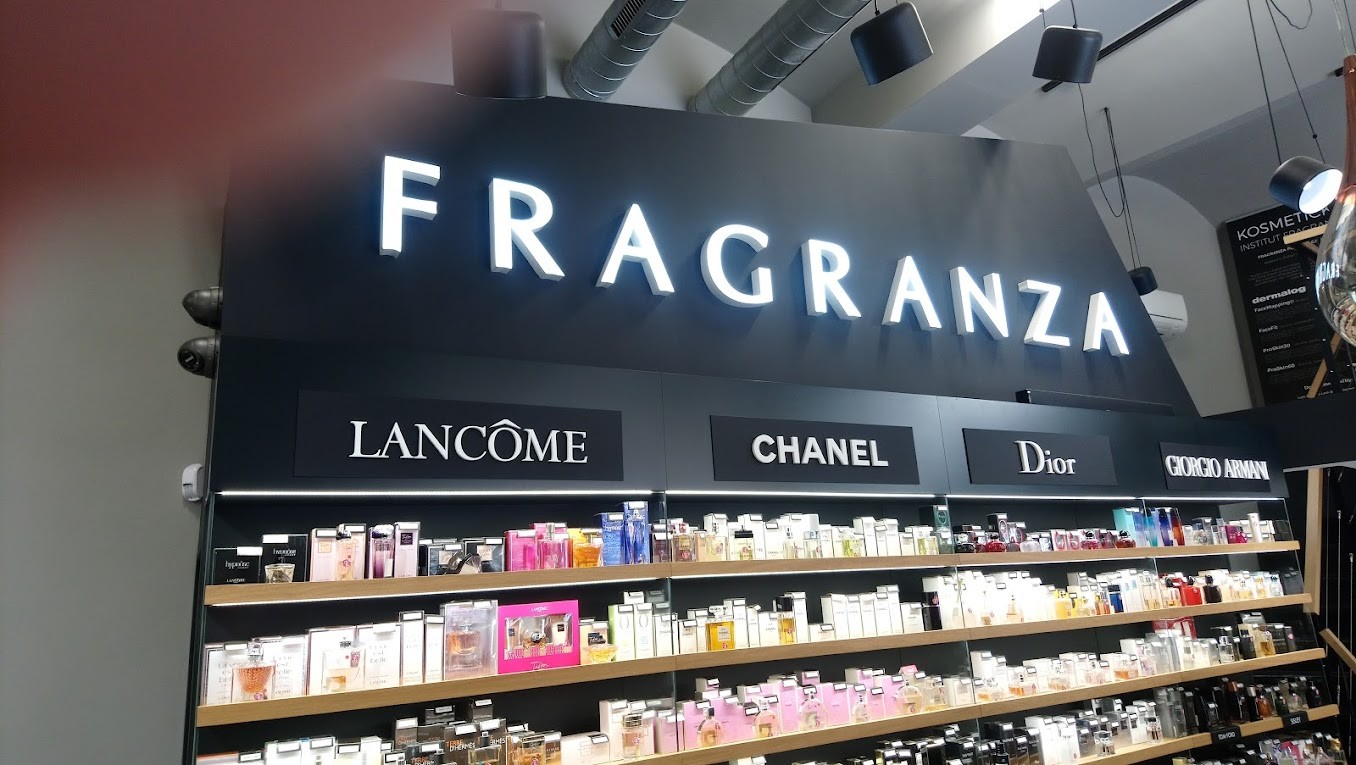 Světelná reklama Fragranza