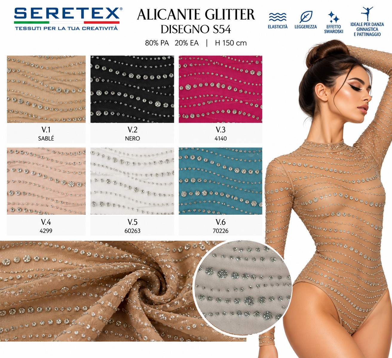 Cartella colori Alicante glitter - Disegno S54
