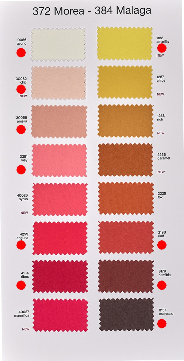 Cartella colori Lycra opaca - Pagina 1
