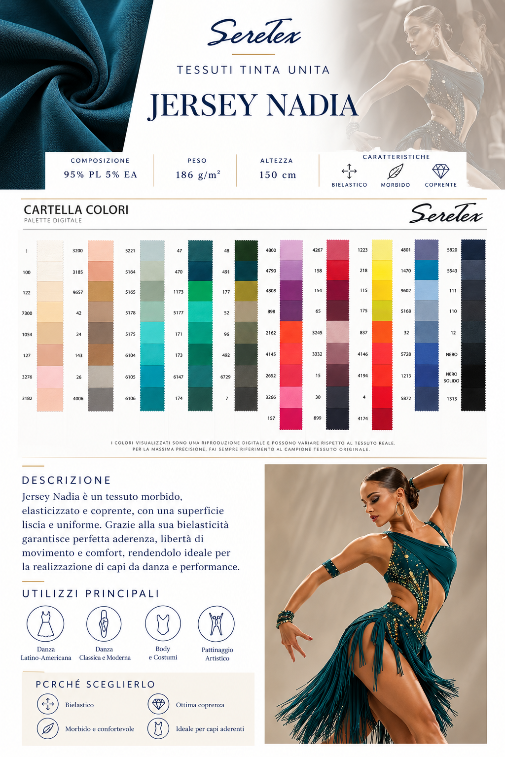 Cartella colori Jersey Nadia - Cartella colori Jersey Nadia