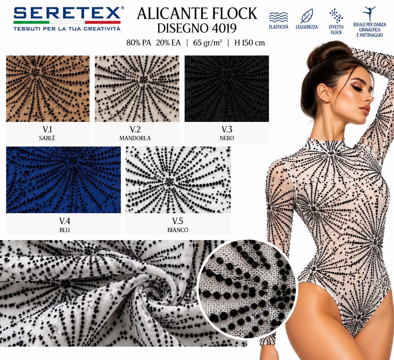 Cartella colori Alicante flock - Disegno flock 1