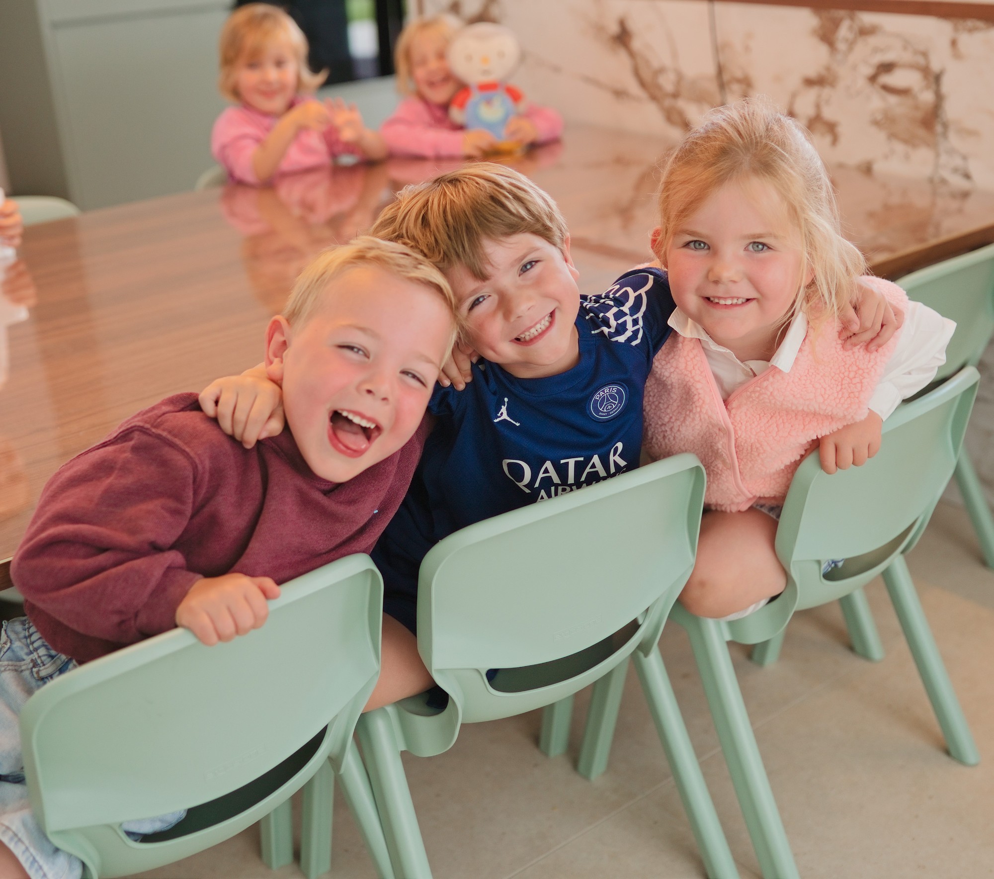 Kinderen bij l'Ecole d'Elise