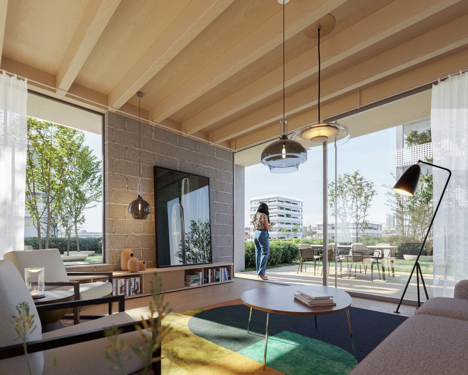 Byt — střešní terasa