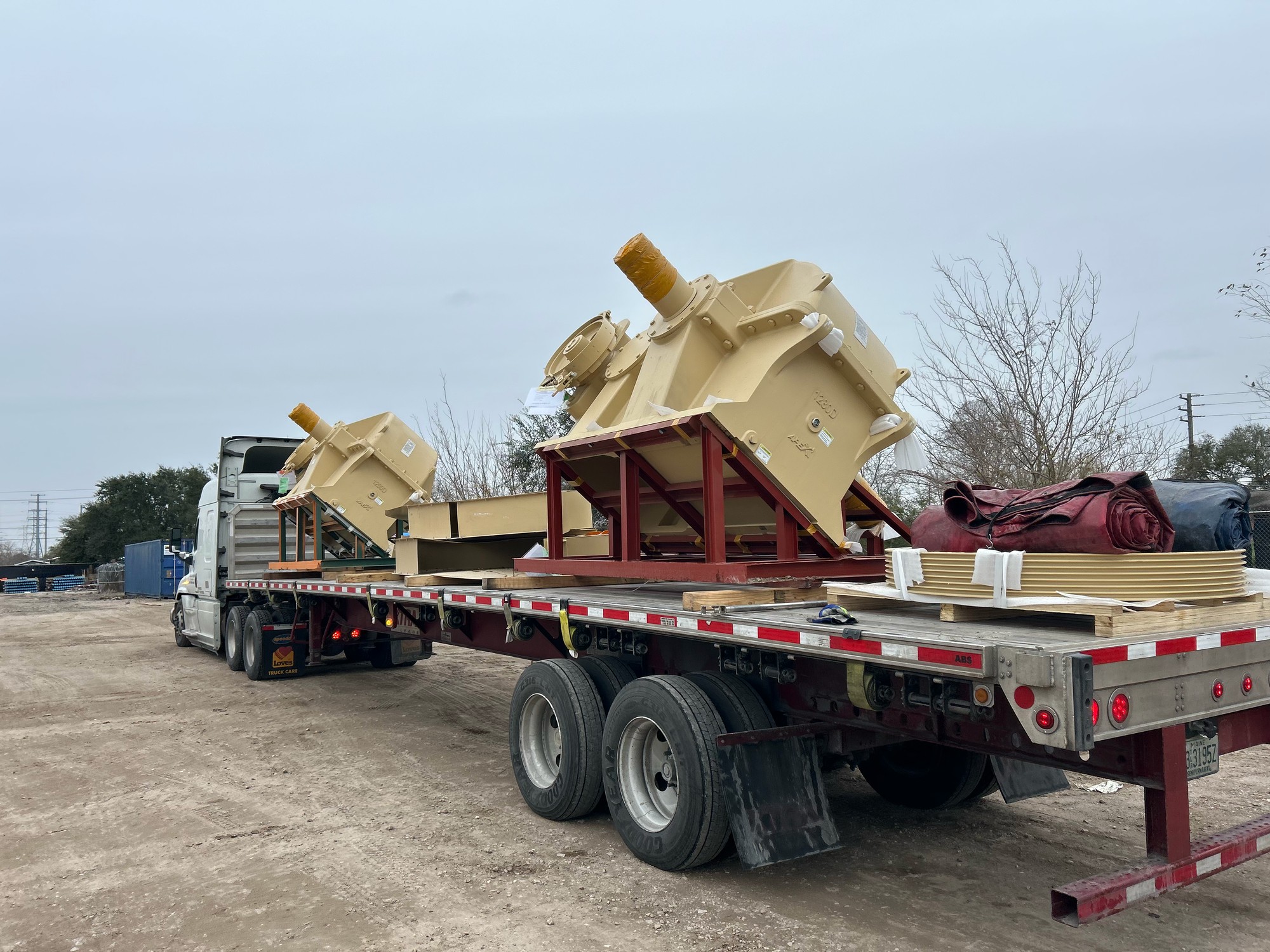 Big River Transfer truck at a customer location