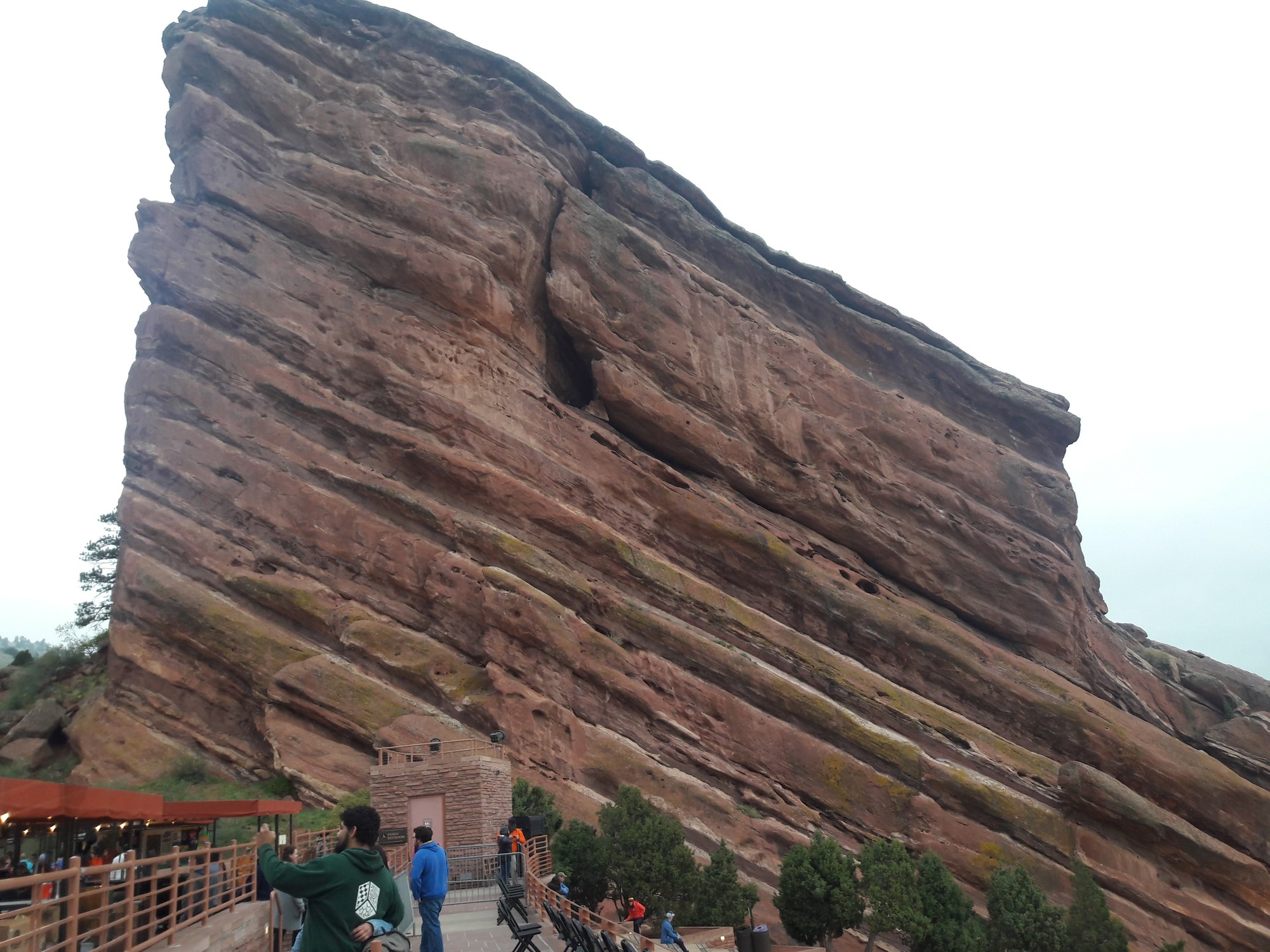 Red Rocks Amphitheater rock formation in Morrison, CO