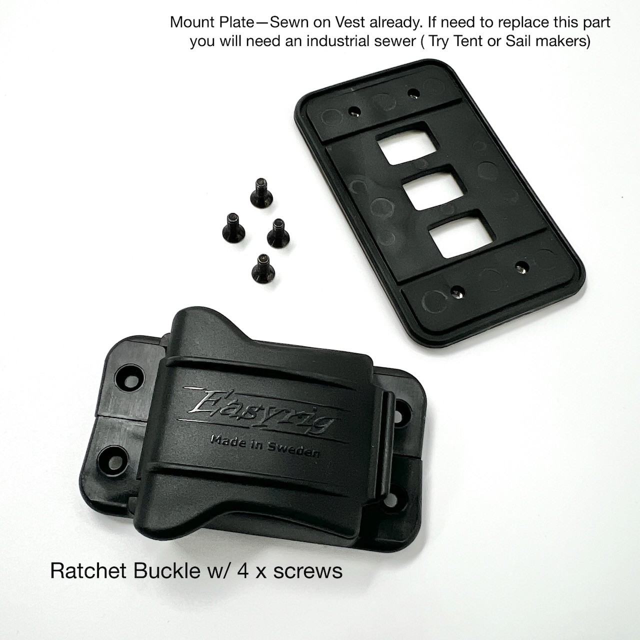 EL100: Easylock Ratchet Buckle w/o Strap 1