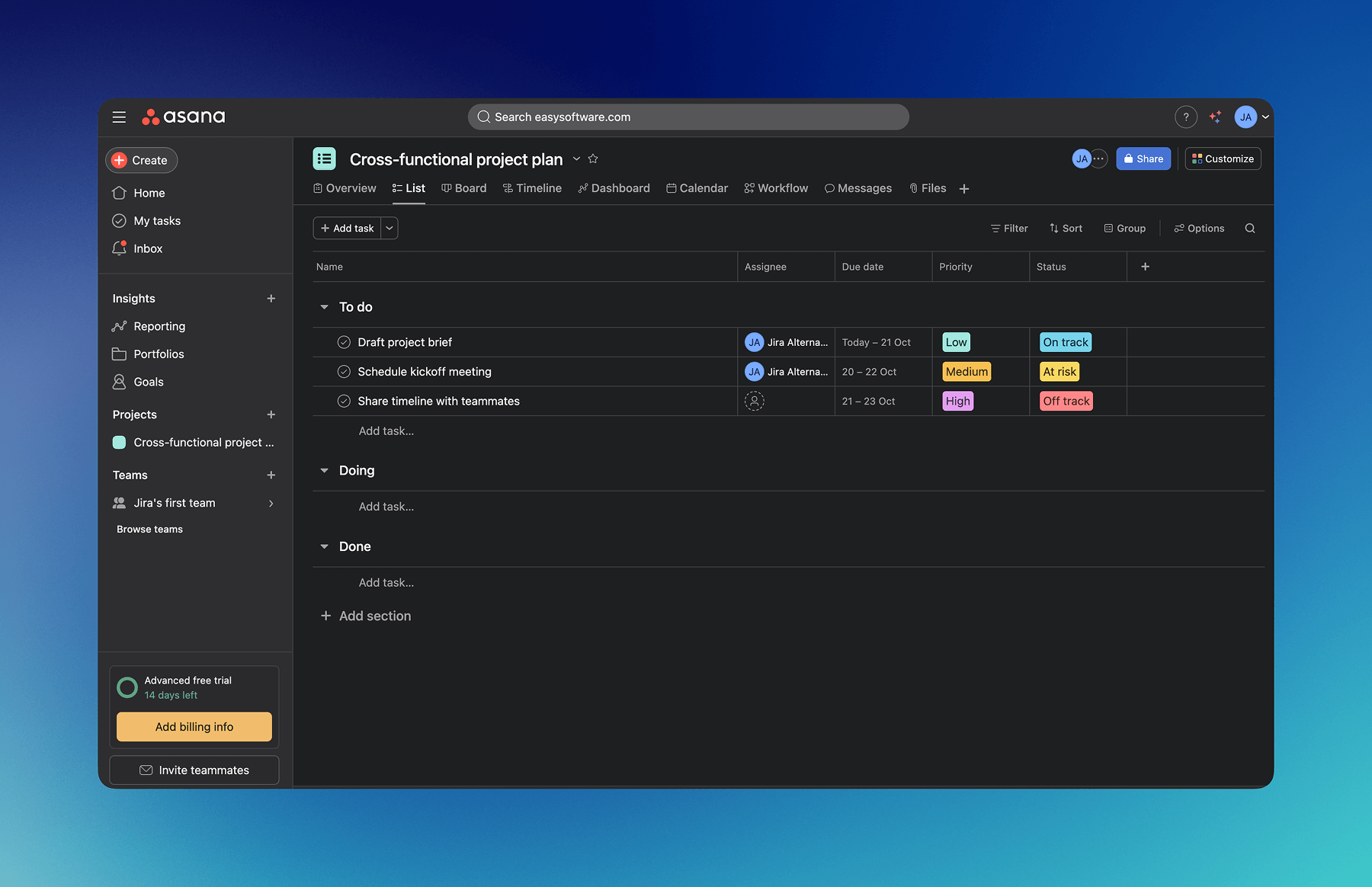 Asana product overview