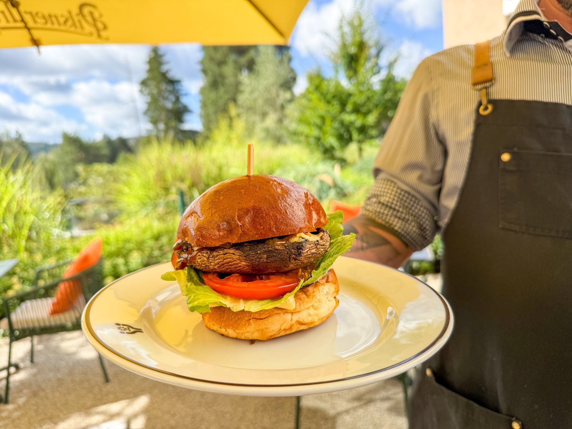 Portobello burger — restaurace Star Lipno