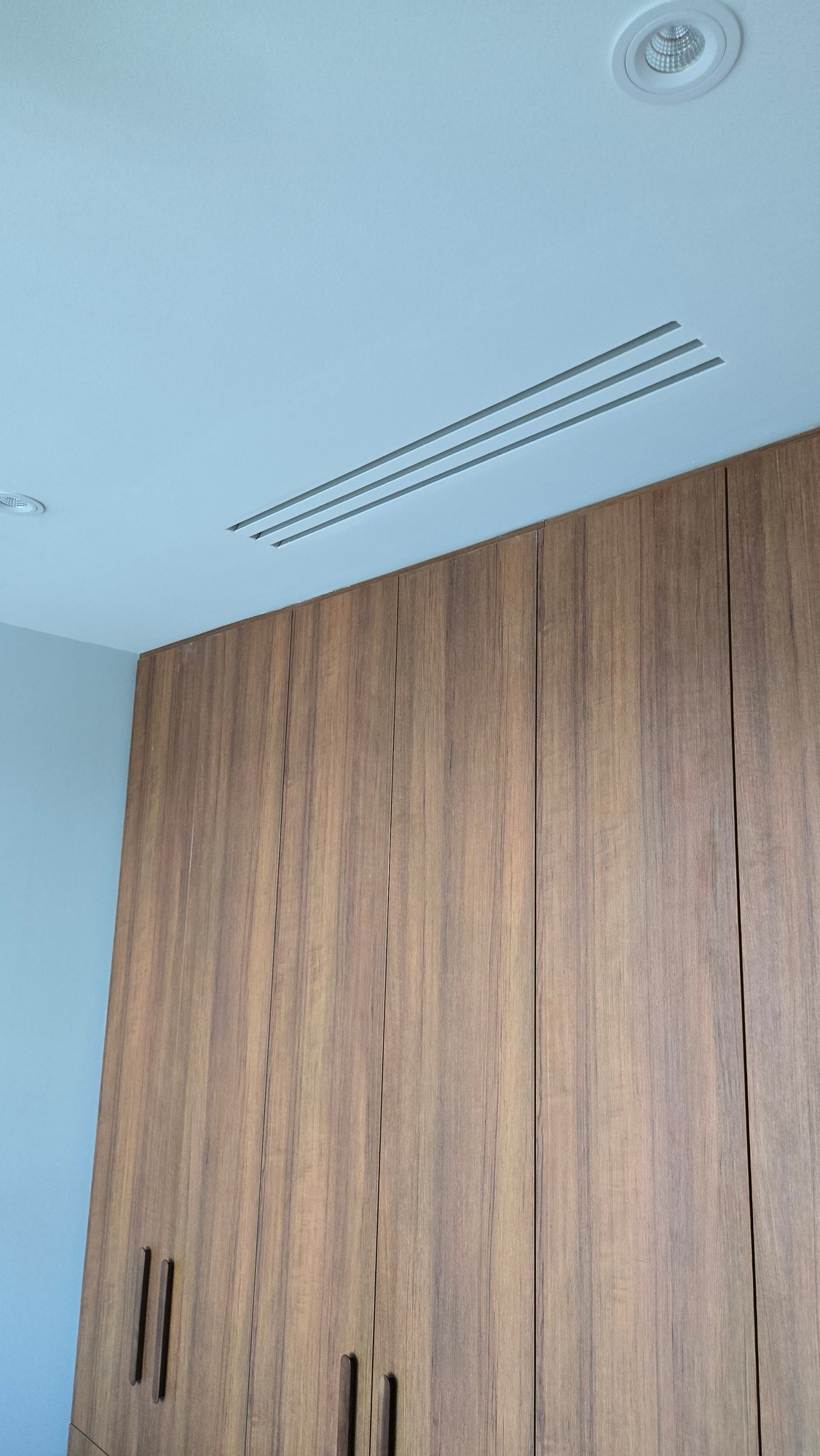 Ventmann grille detail in finished ceiling