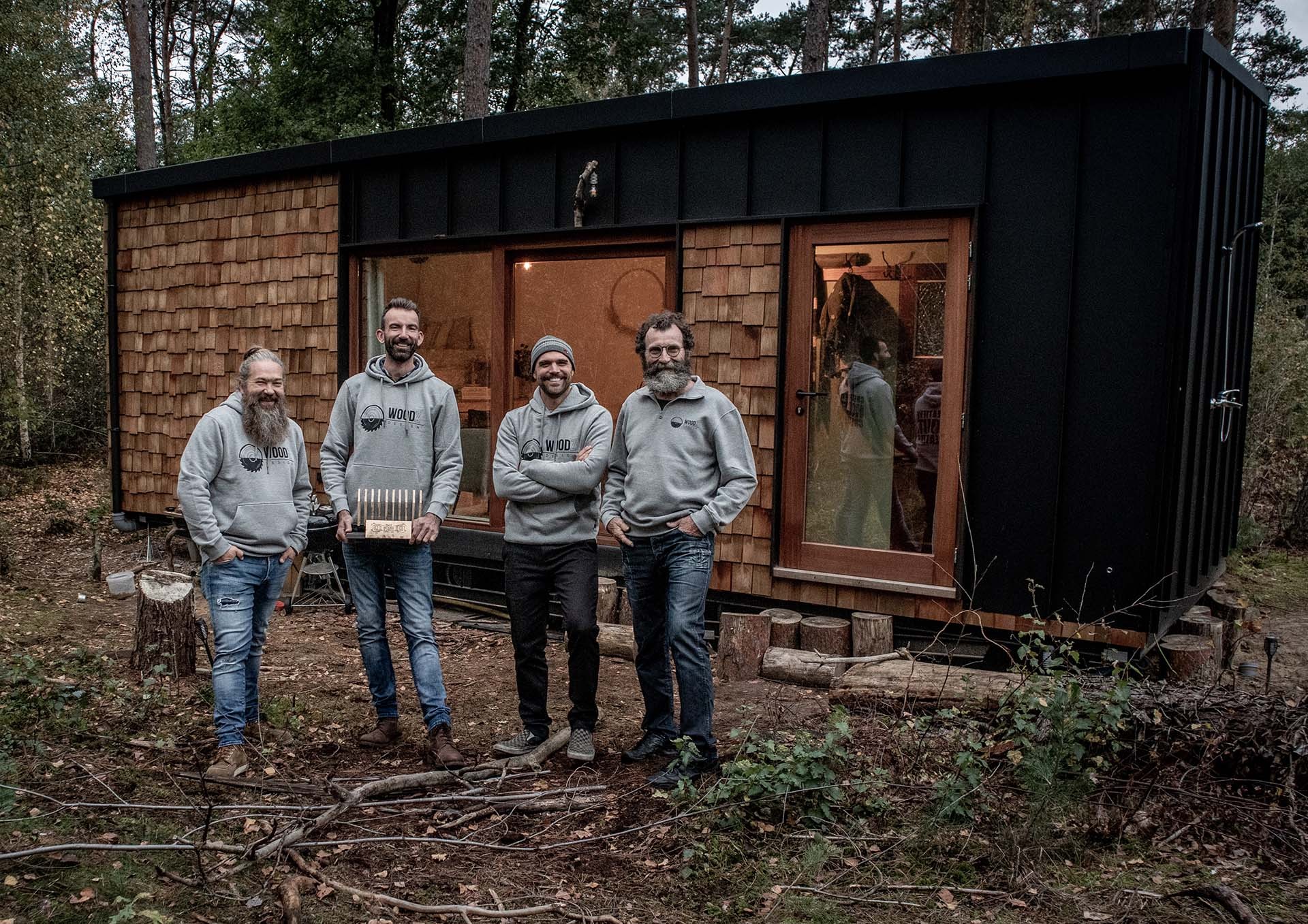 Houten constructie in de natuur — Woodz Design