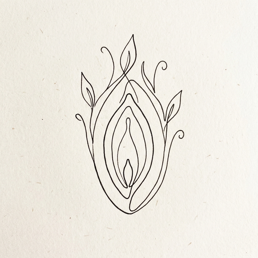 Botanisk illustration, som symboliserer jordforbindelse