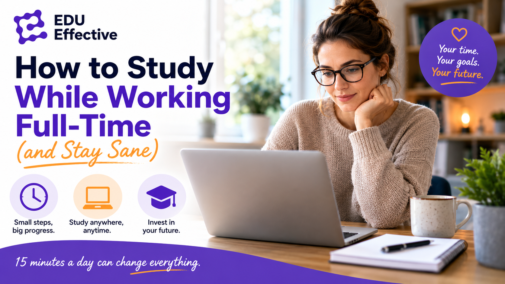Working professional studying on a phone during a commute β online microlearning alongside a full-time job