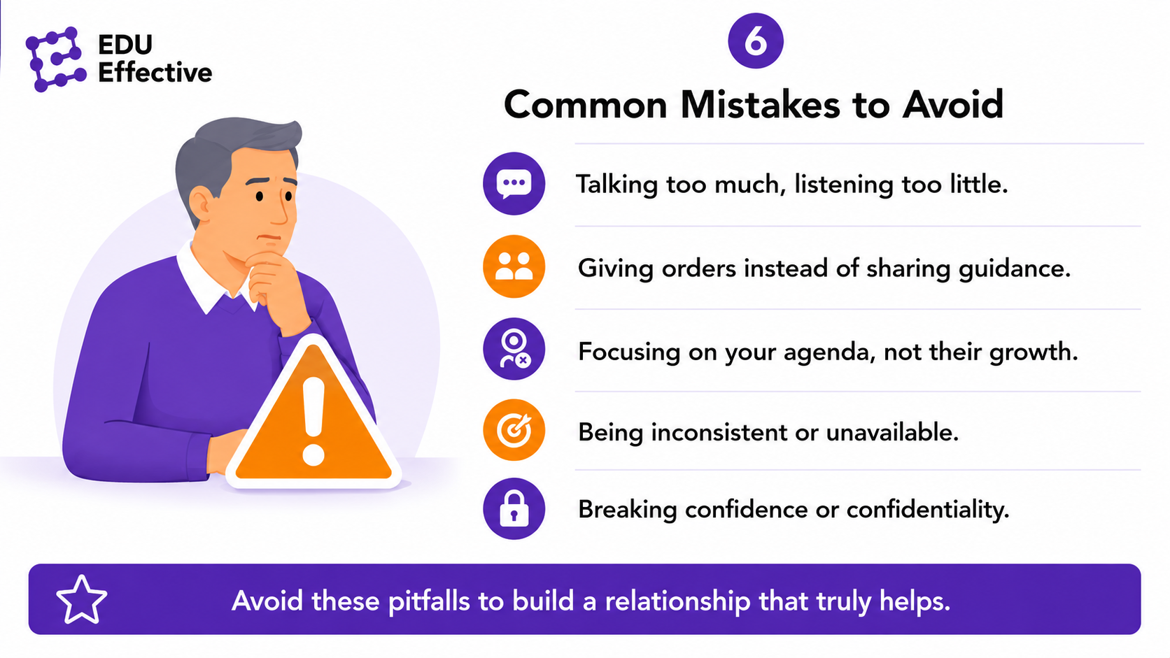 Avoiding the most common mentoring mistakes — four failure patterns that undermine otherwise well-intentioned mentoring relationships