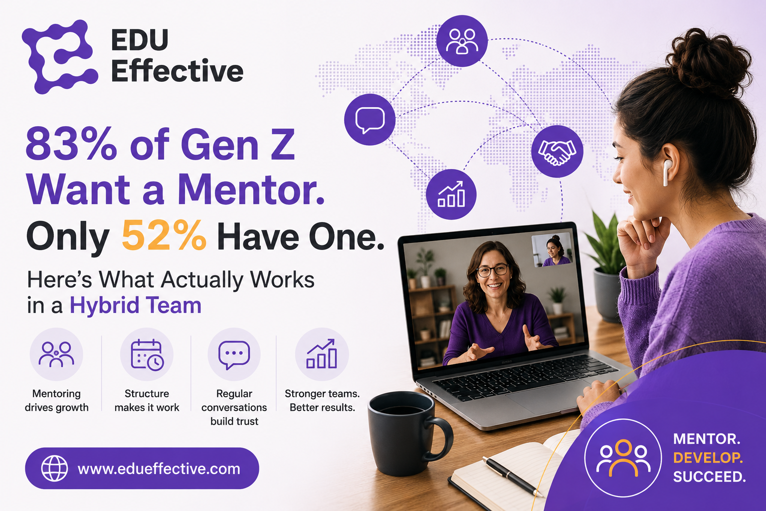 83% of Gen Z Want a Mentor. Only 52% Have One. Here's What Actually Works in a Hybrid Team