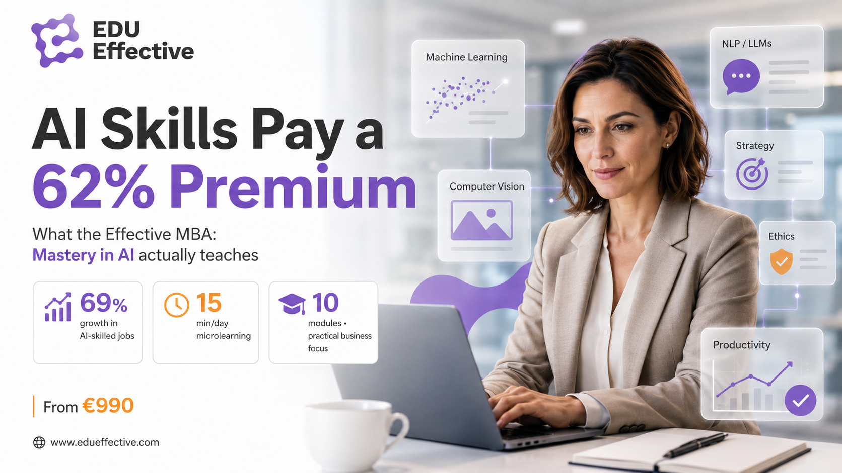 AI skills wage premium chart — PwC 2026 Global AI Jobs Barometer shows 62% higher earnings for AI-skilled workers