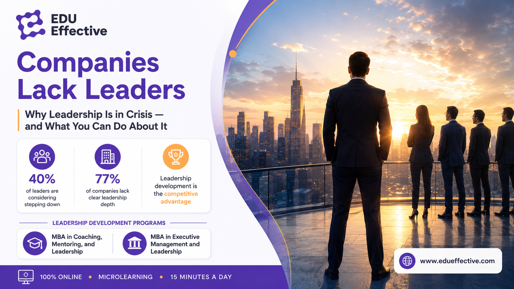 Leadership crisis illustration β managers stepping down and companies without a leadership bench