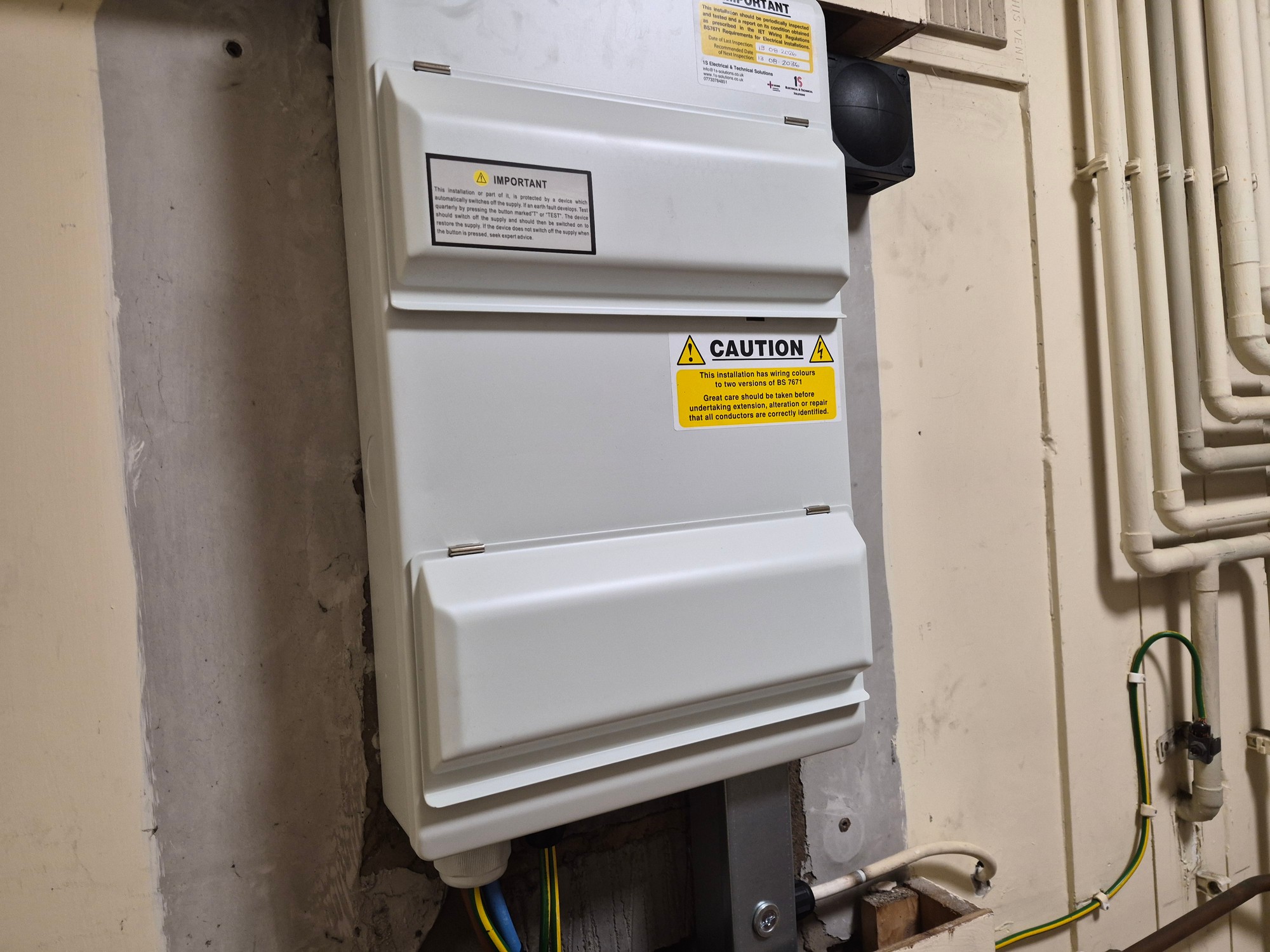 Mains upgrade equipment detail in Leyland