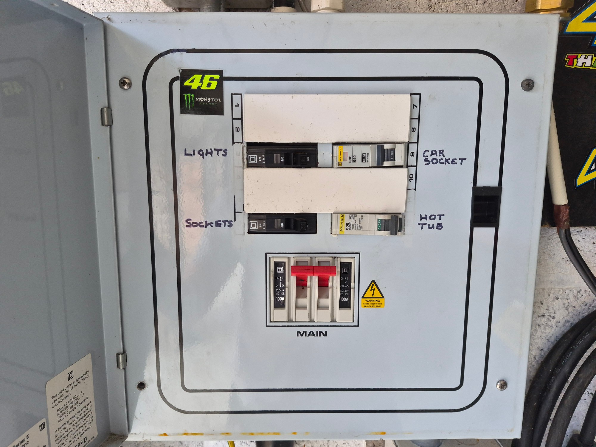 Electrical installation detail from the Leyland upgrade