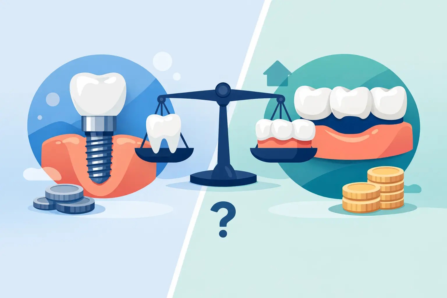 Implantát versus můstek – co se vyplatí více