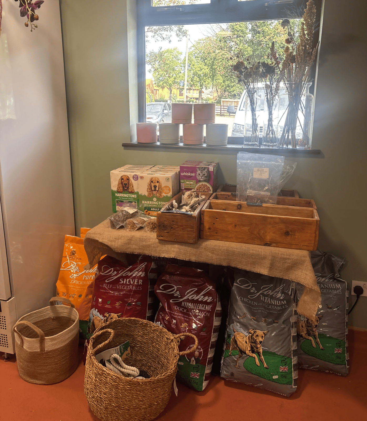 Fresh produce at The Dovecote Barn farm shop