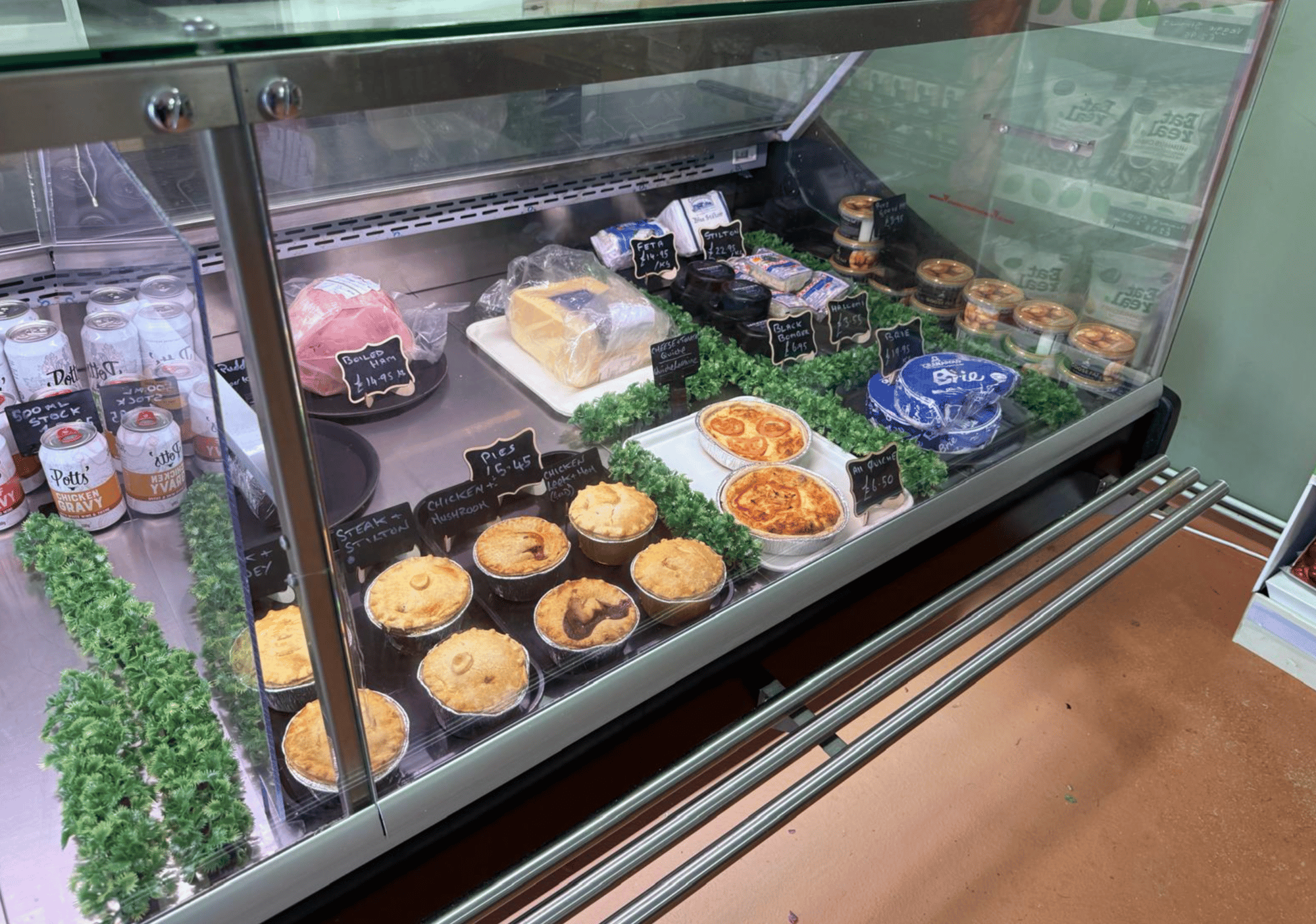 Farm shop produce display
