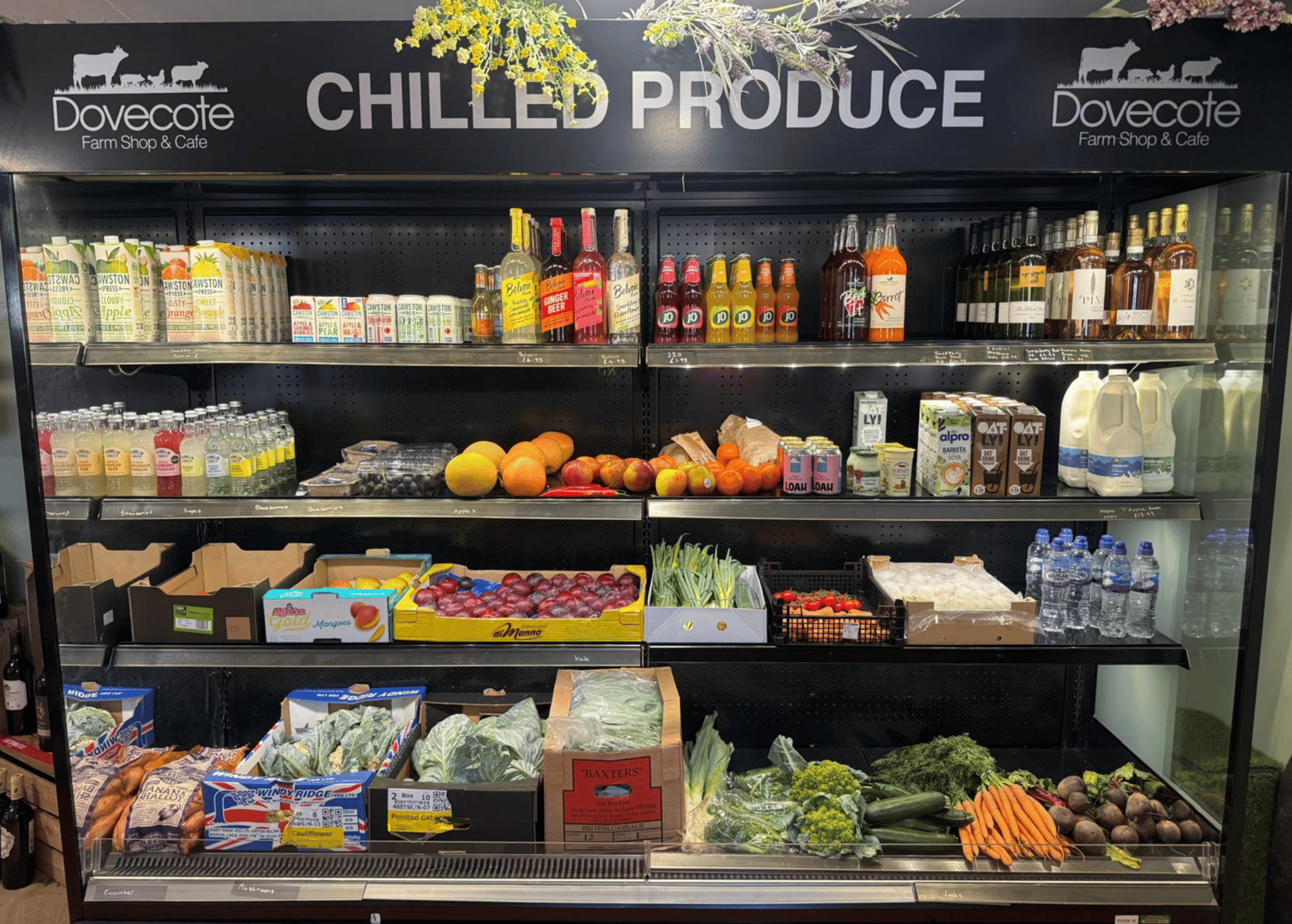 Local produce at The Dovecote Barn farm shop