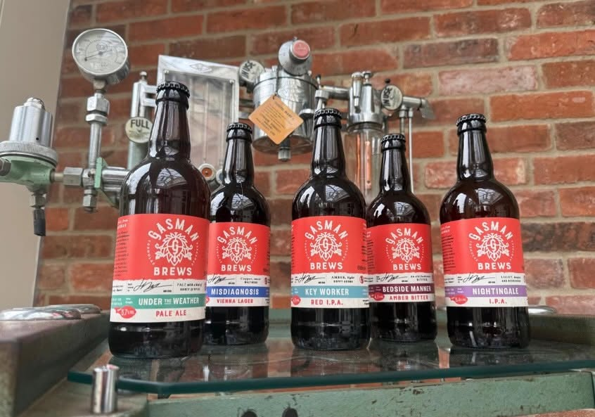 A Gasman Brews tasting hosted by Bryn