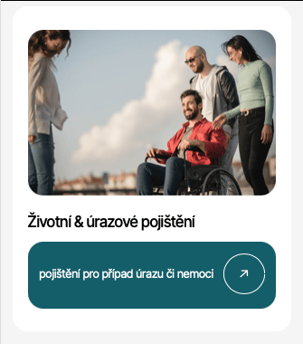Člověk na vozíku s blízkými