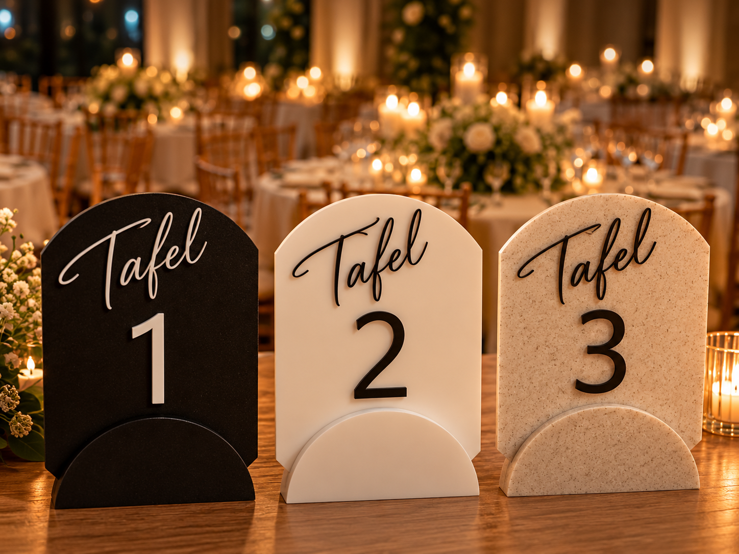 Tafelnummers voor het feest