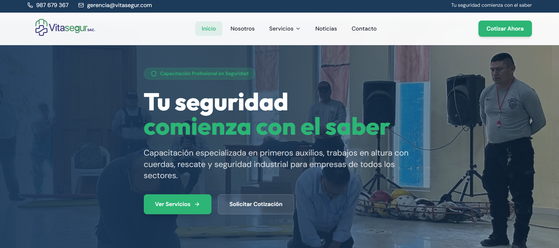 Vitasegur - Proyecto web PerúwebMaker
