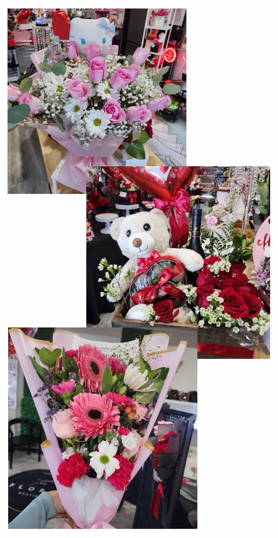 Beautiful flower arrangements from The Floral Boutique