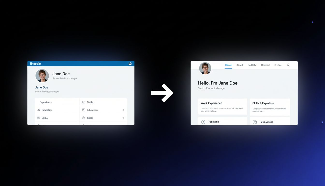 LinkedIn Resume Builder | Create Your Professional Website - Macaly