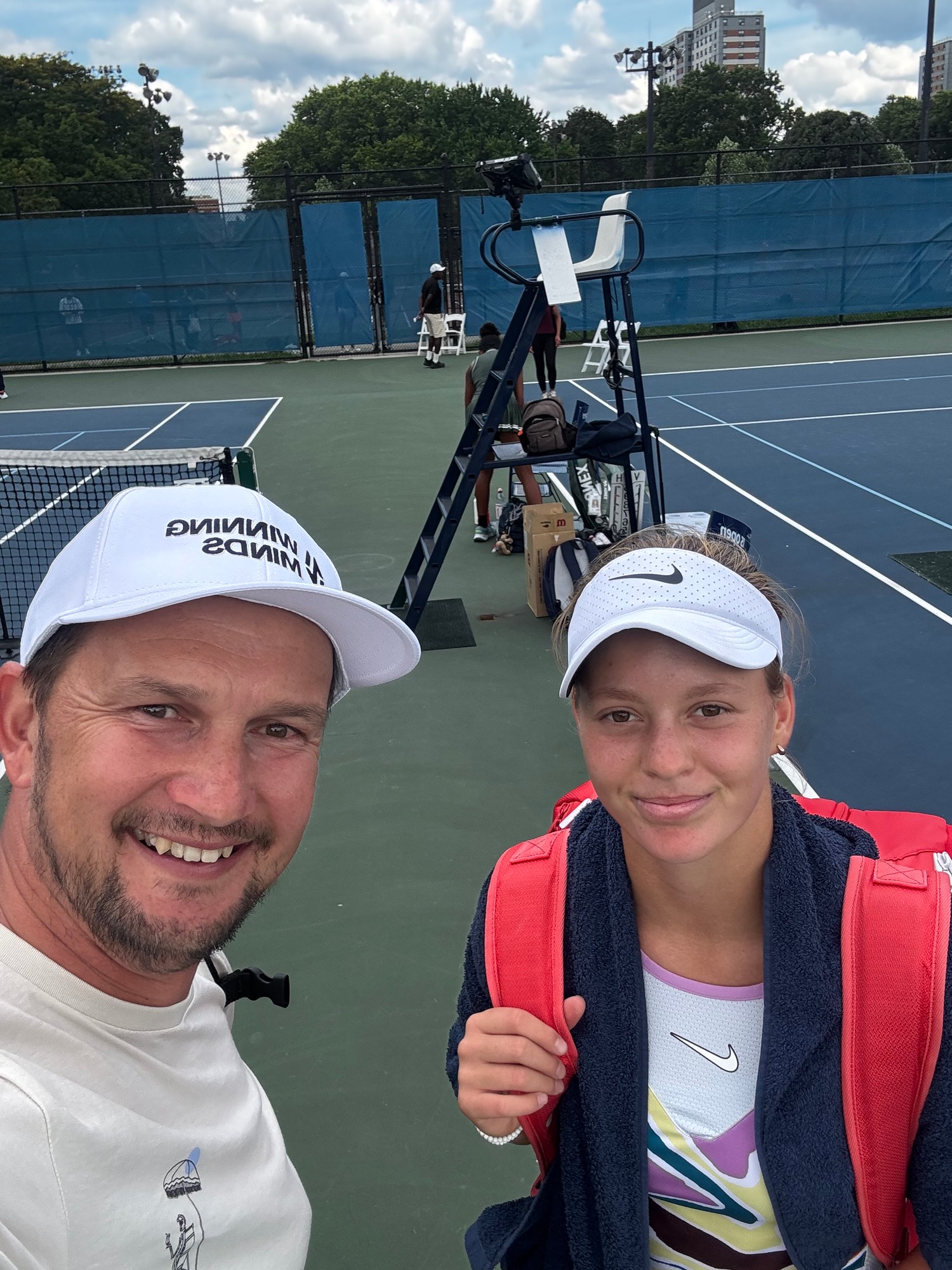 Michal Cipro with tennis player