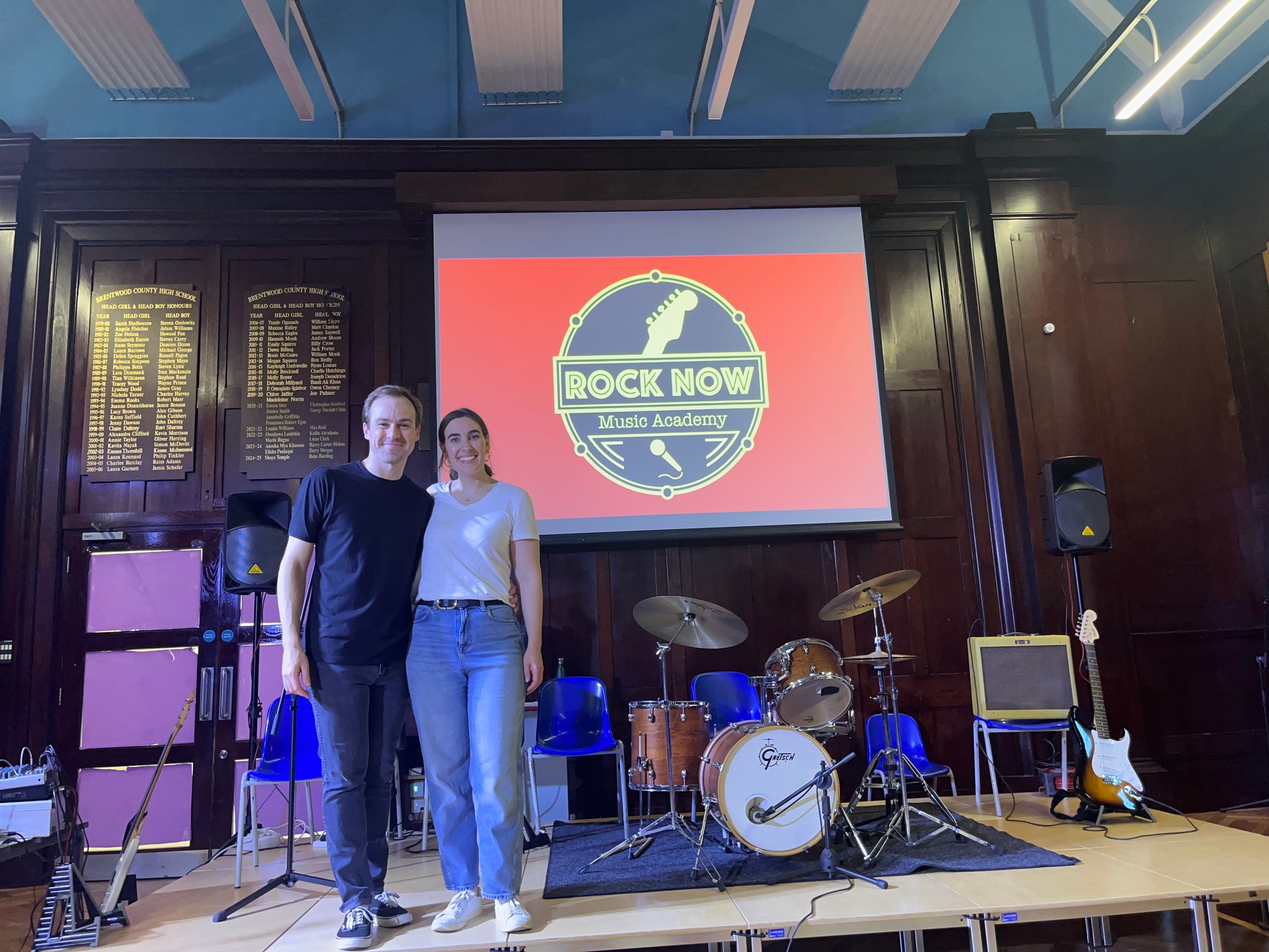 Emma and Dean, Rock Now Music Academy tutors