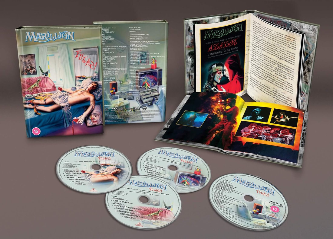 Marillion Fugazi Deluxe Edition box set with CD and Blu-ray packaging