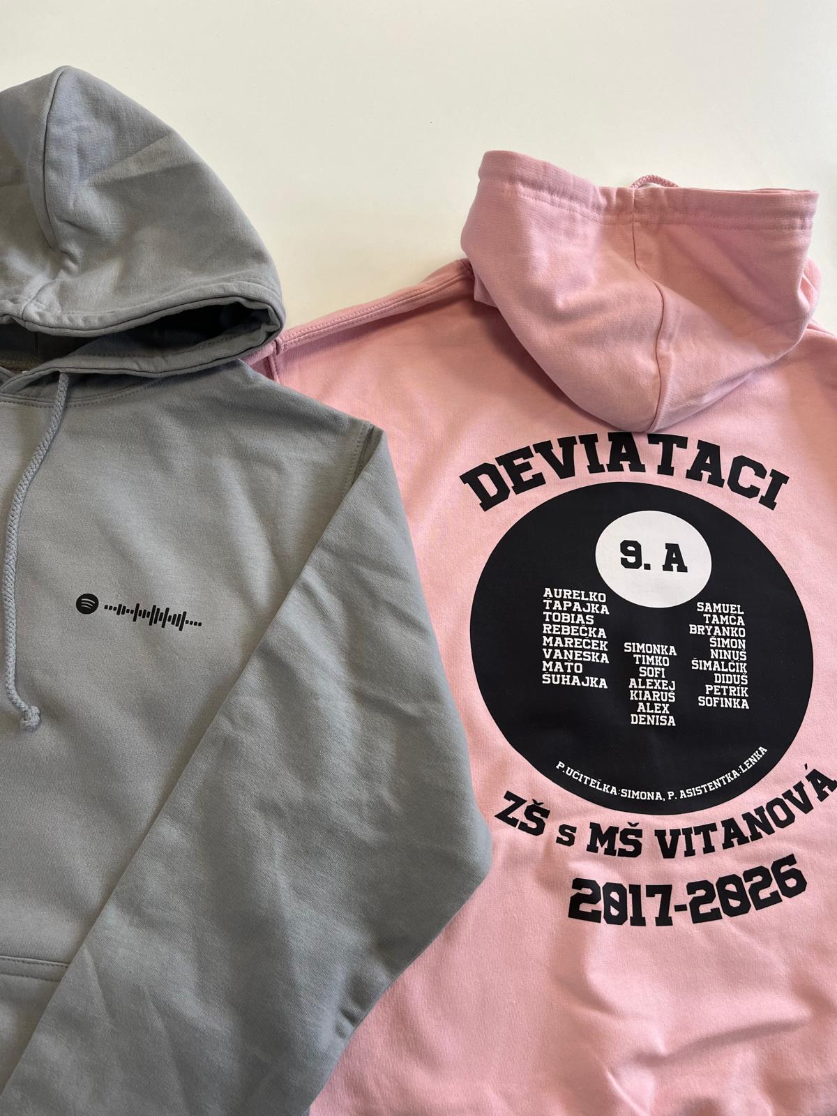 ZŠ s MŠ Vitanová — Triedne mikiny 9.A — DEVIATACI