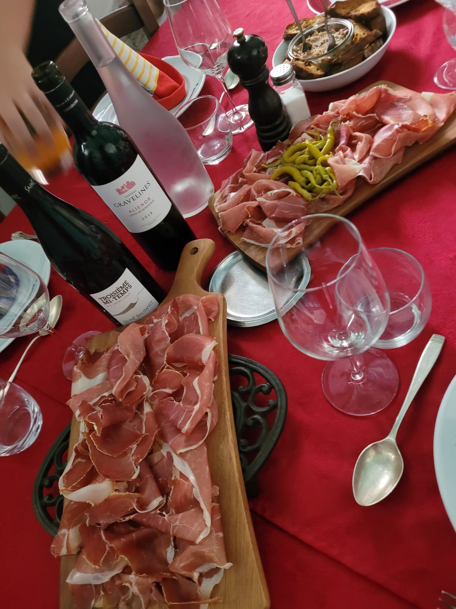 L'espace privé à l'étage du restaurant