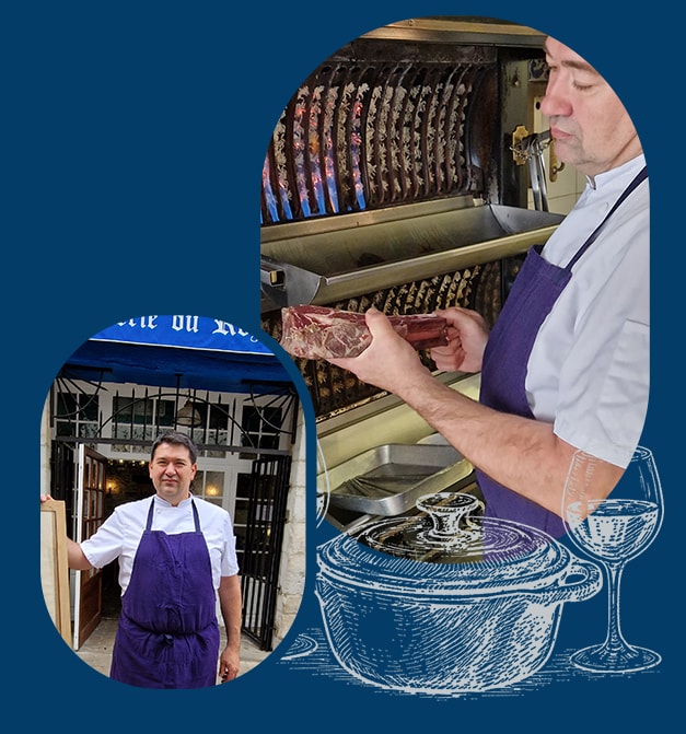 Le chef Vincent Trichereau en cuisine
