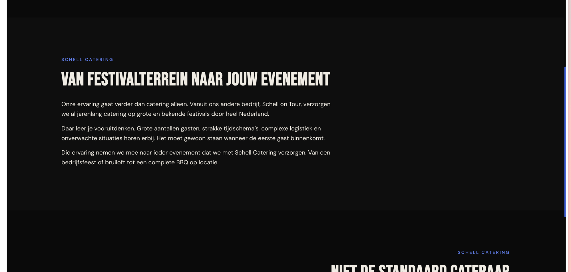 Schell Catering familie en verhaal