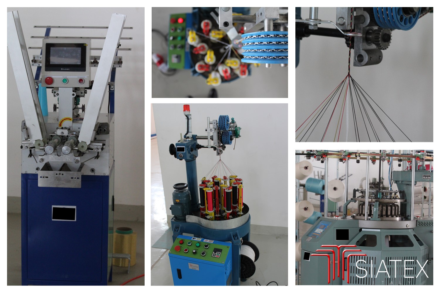Braiding machine and lab knitter