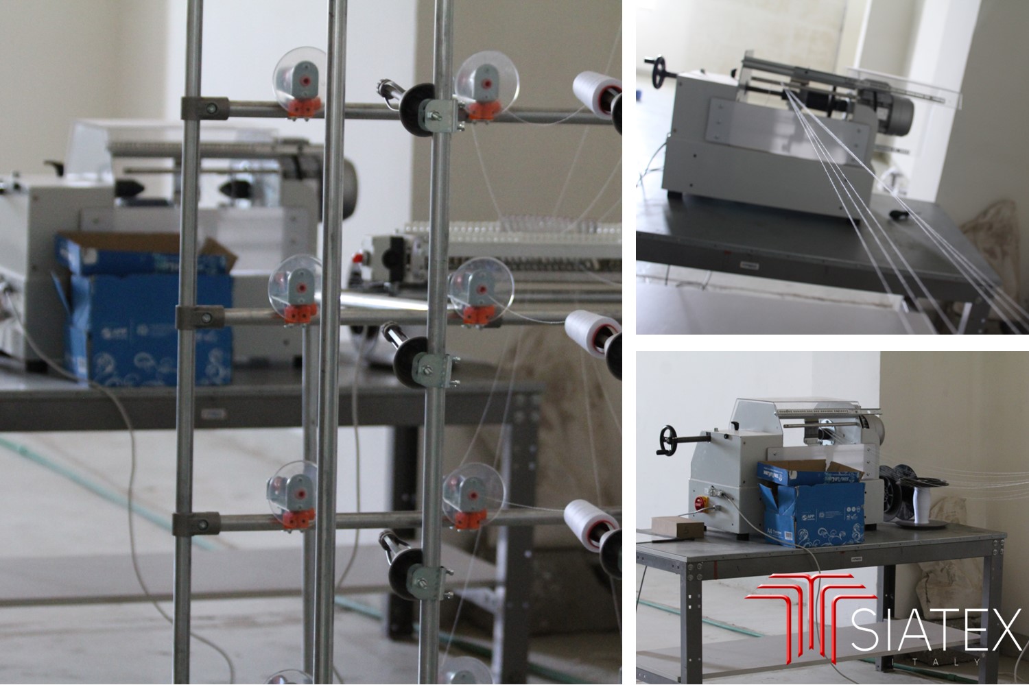 False selvedge winding machine for looms