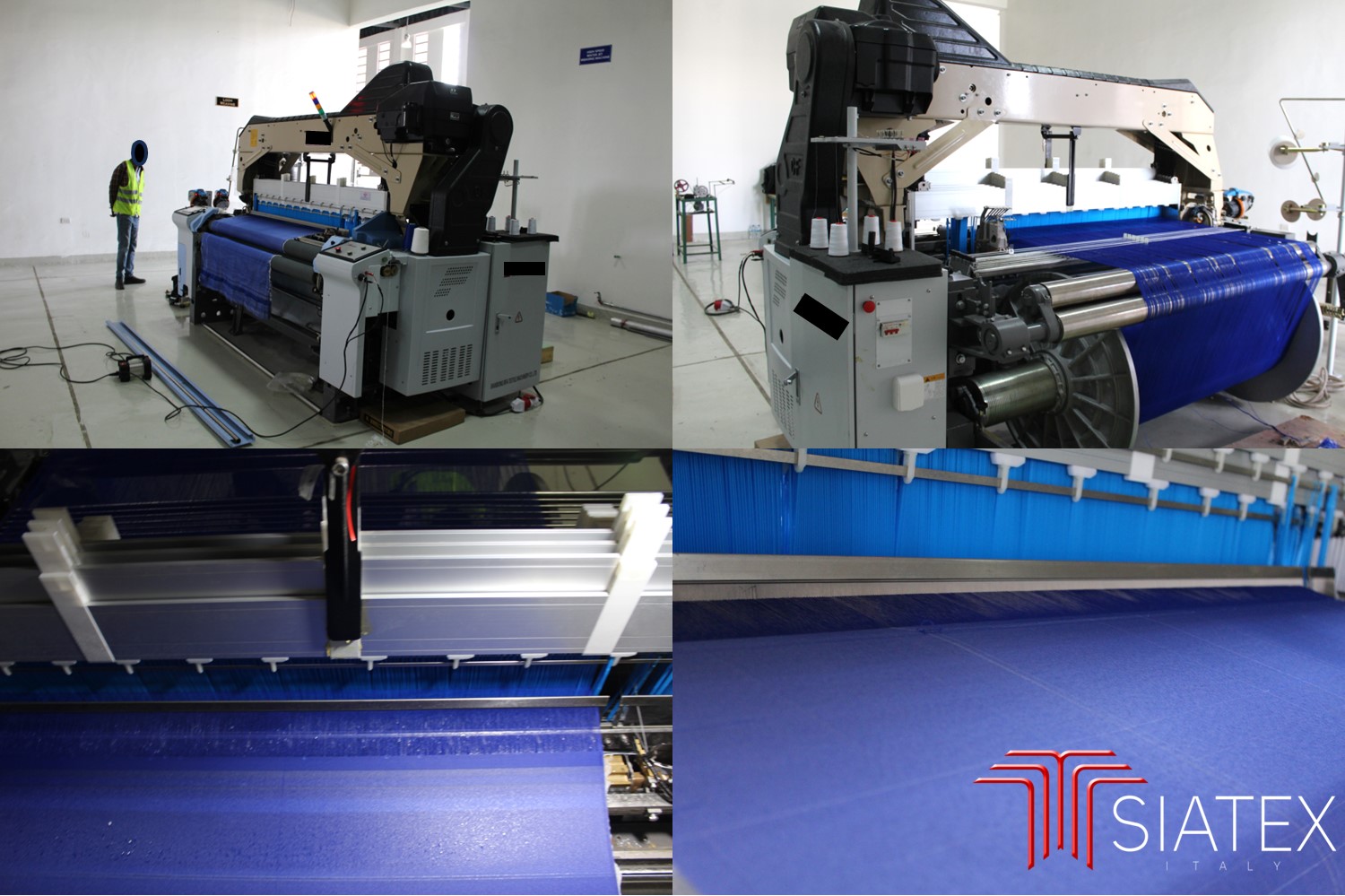Waterjet weaving loom