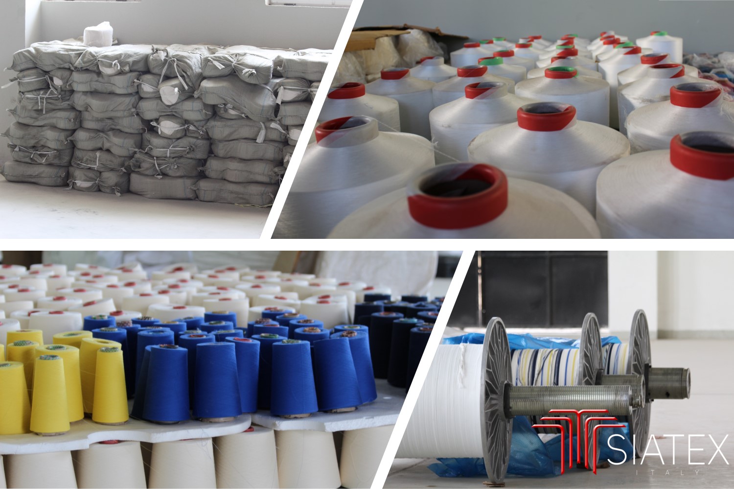 Raw material: yarn supplied for the project