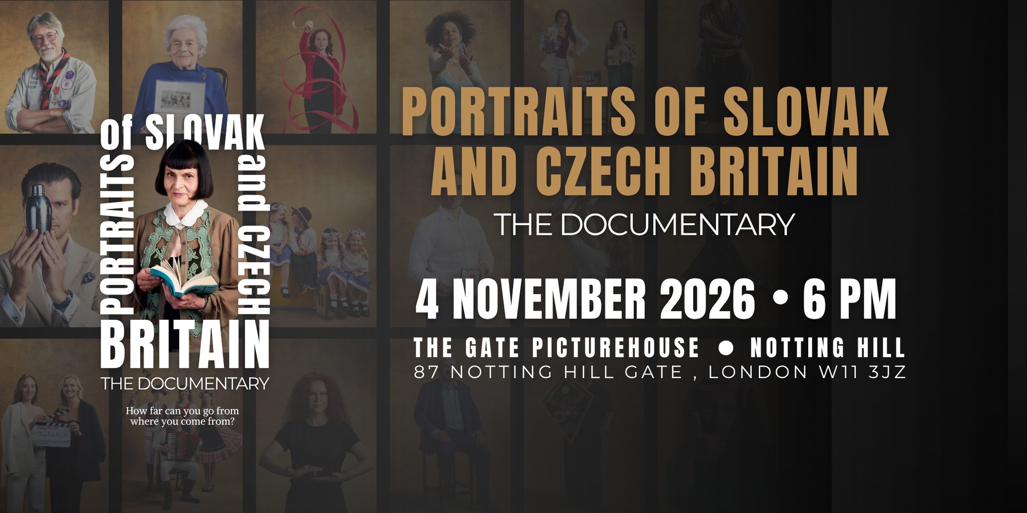 Portraits of Slovak and Czech Britain: Documentary Film Premiere