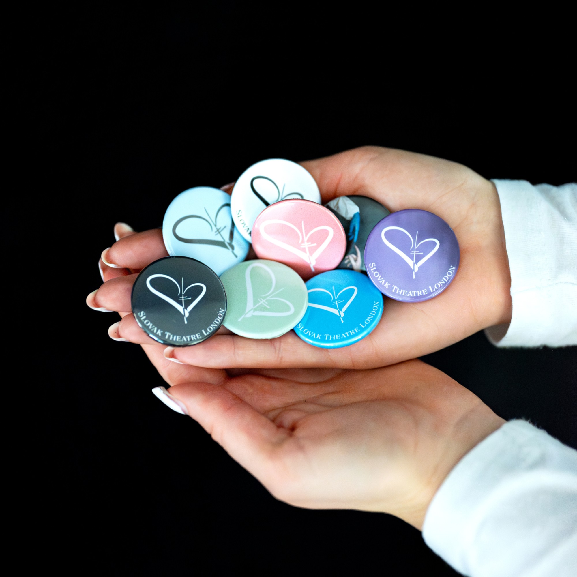 Slovak Theatre London logo badges