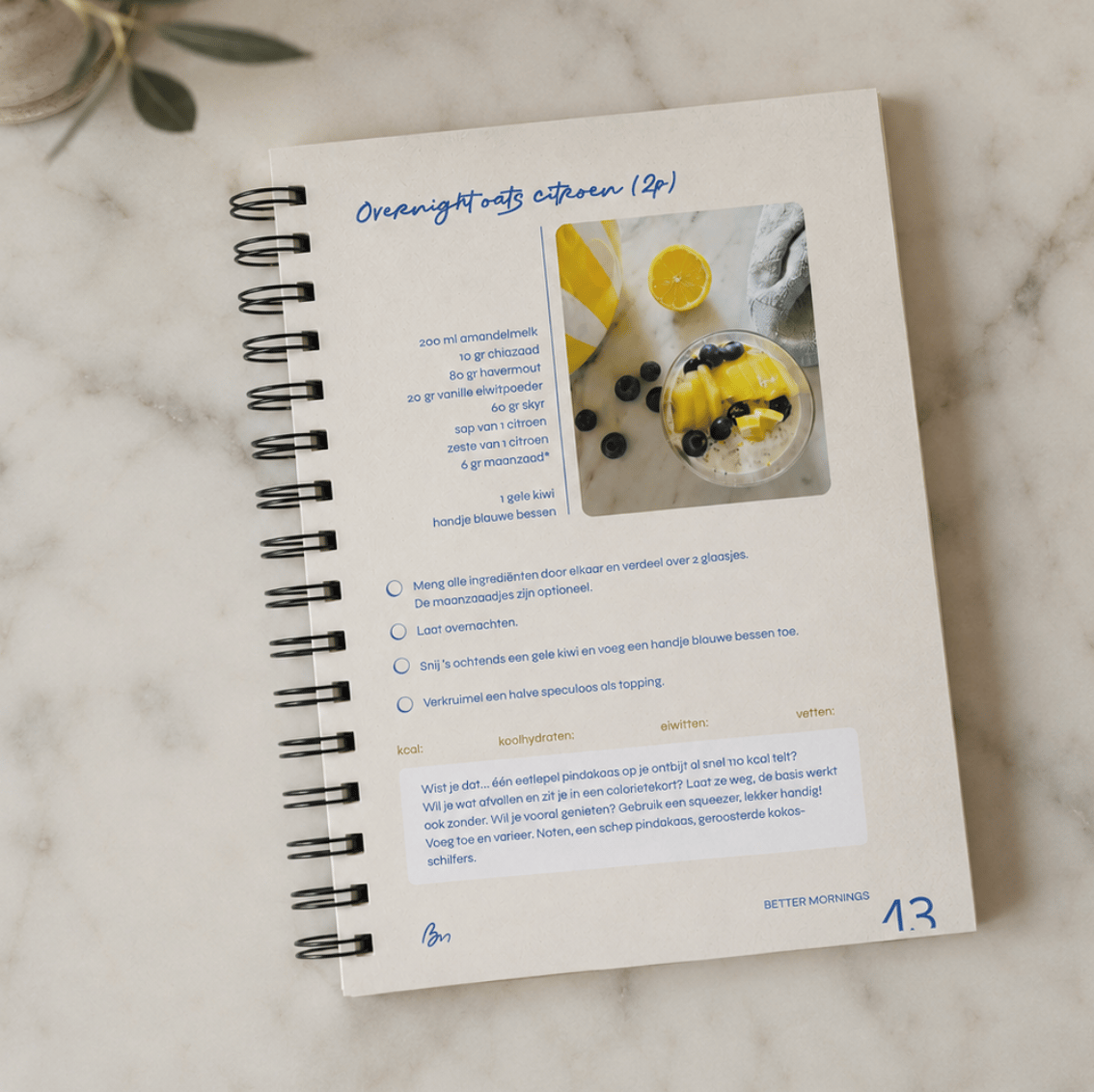 Voortgangsoverzicht in de Better Mornings app