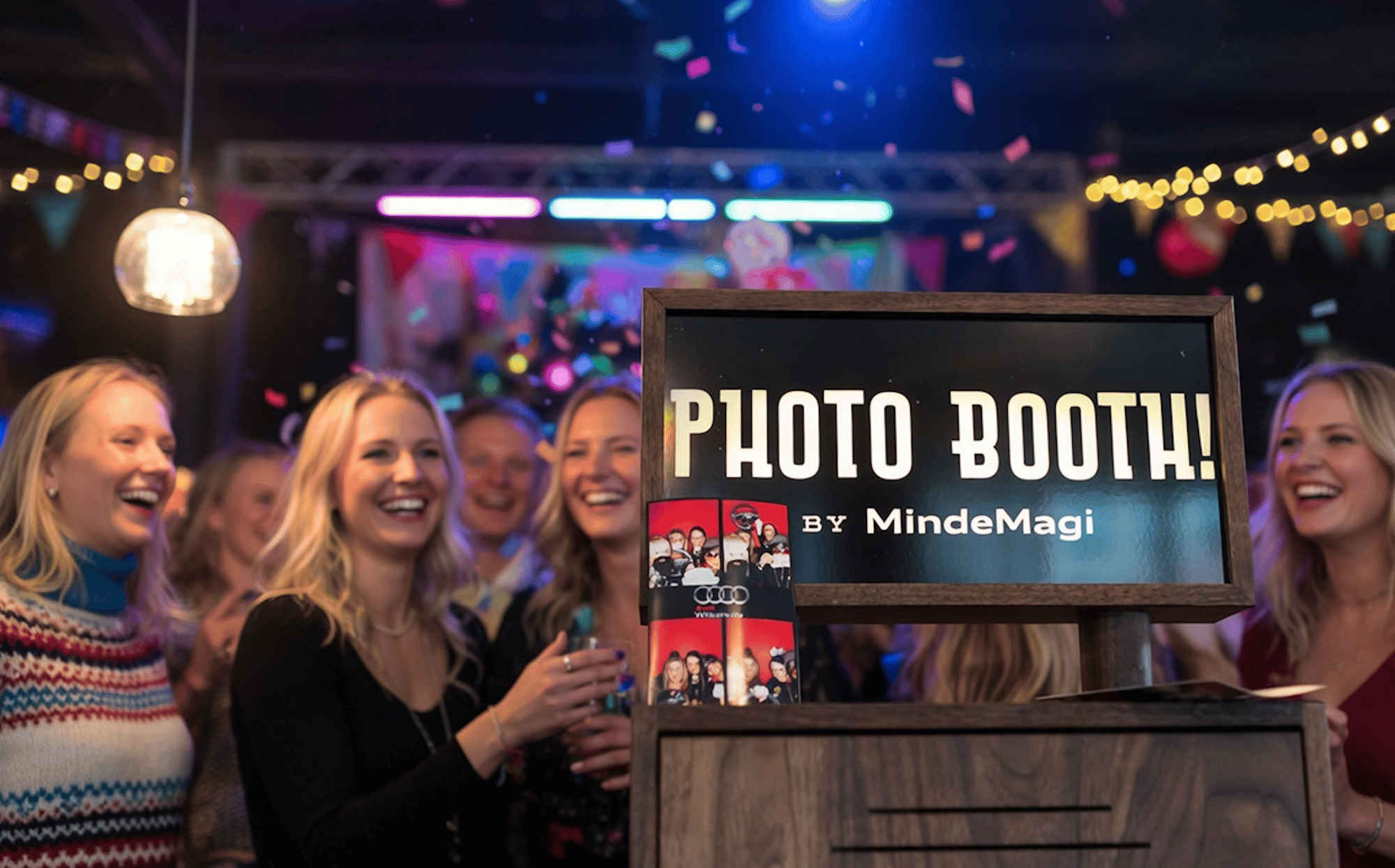 Selfie cam til Audi firmafest – kollegerne samles foran kameraet