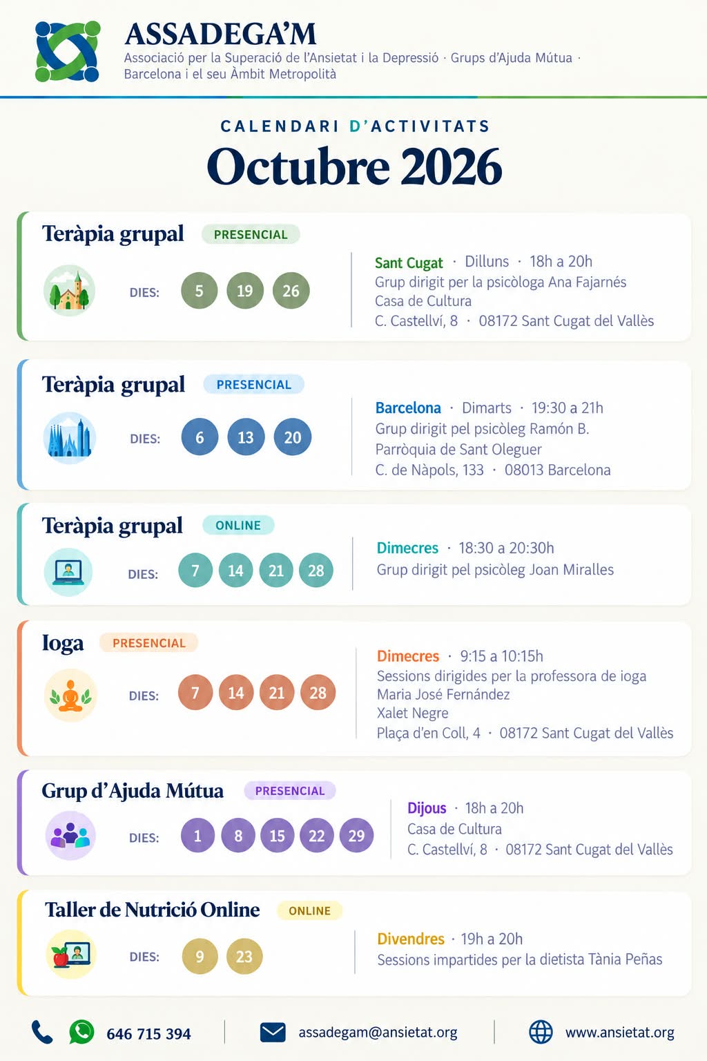 Calendari d'octubre