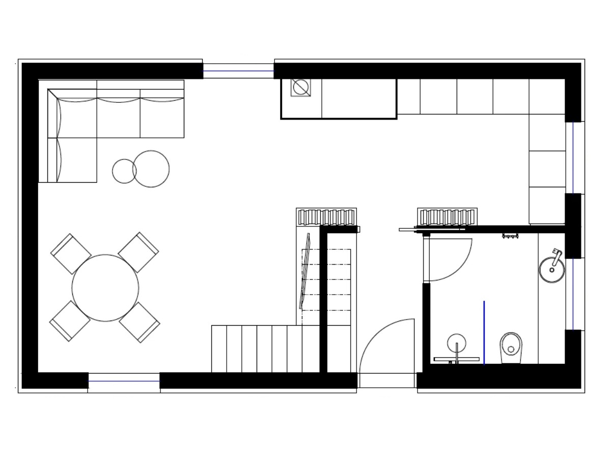 Půdorys — 1. nadzemní podlaží