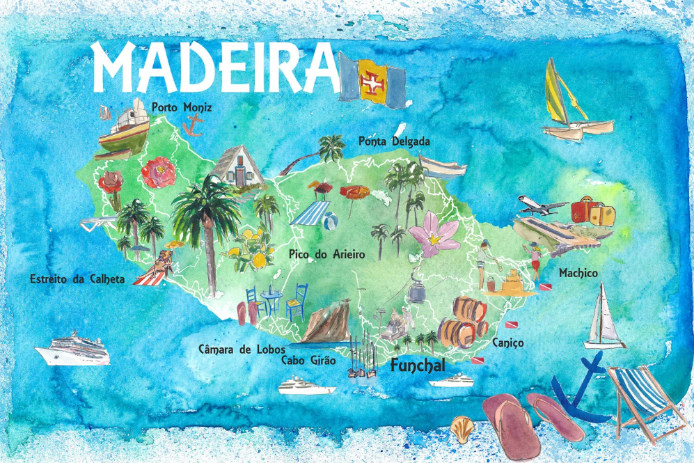 Mapa Madeiry